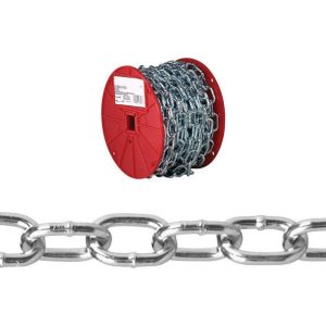 Baron 50 ft. Passing Link Carbon Steel Chain 0.18 in. D X 50 ft. L