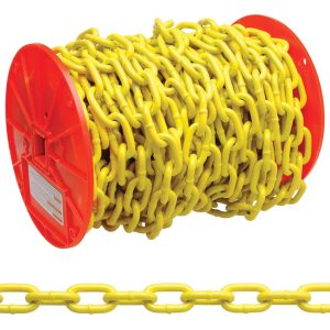 Baron 50 ft. Straight Link Carbon Steel Chain 0.18 in. D X 50 ft. L