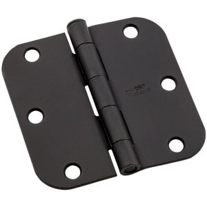 National Hardware 3-1/2 in. L Black Door Hinge 3 pk