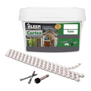 Kleer Cortex No. 7 X 2 in. L Hex Drive Hex Head Trim Screws with Plugs