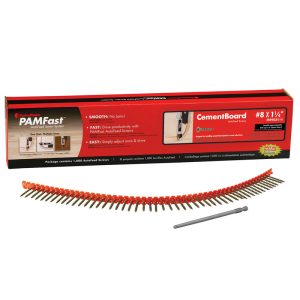 FastenMaster PamFast No. 8 X 1 1/4 in. L Star Flat Head Cement Board Screws 1000 pk