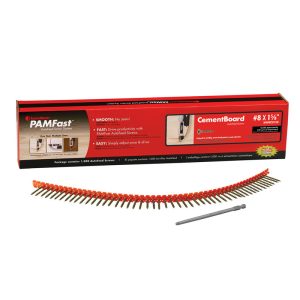 FastenMaster PamFast No. 8 X 1 5/8 in. L Star Flat Head Cement Board Screws 1000 pk