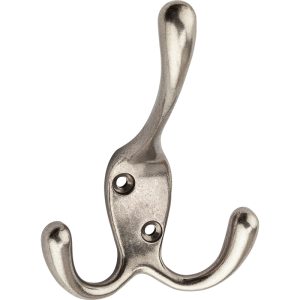 National Hardware Satin Nickel Zinc Triple Hook 1 pk