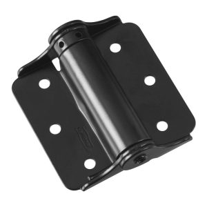 National Hardware 3 in. L Black Adjustable Spring Hinge 2 pk