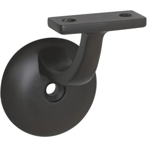 National Hardware Black Zinc Handrail Bracket 3.10 in. L
