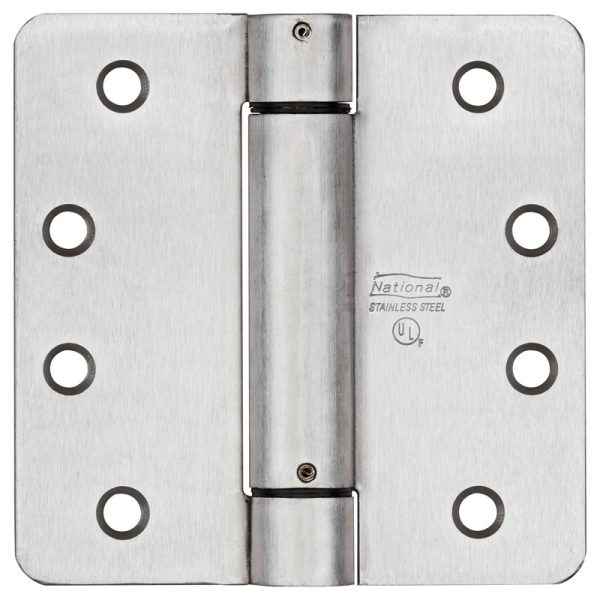 National Hardware 4 in. L Stainless Steel Spring Hinge 1 pk