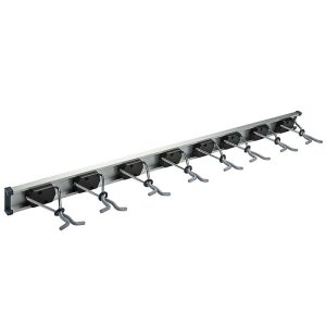 National Hardware 36 in. L Vinyl Coated Gray Plastic Sliding Grip Clamp Organizer 20 lb. cap. 1 pk