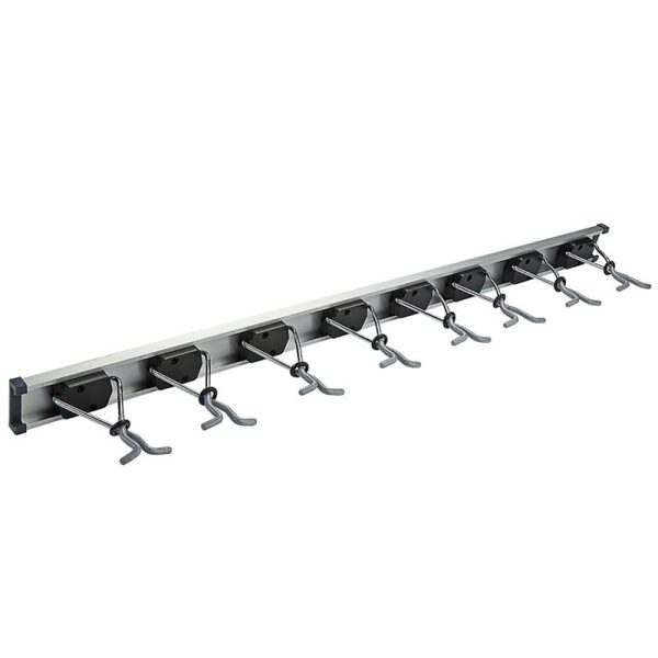 National Hardware 36 in. L Vinyl Coated Gray Plastic Sliding Grip Clamp Organizer 20 lb. cap. 1 pk