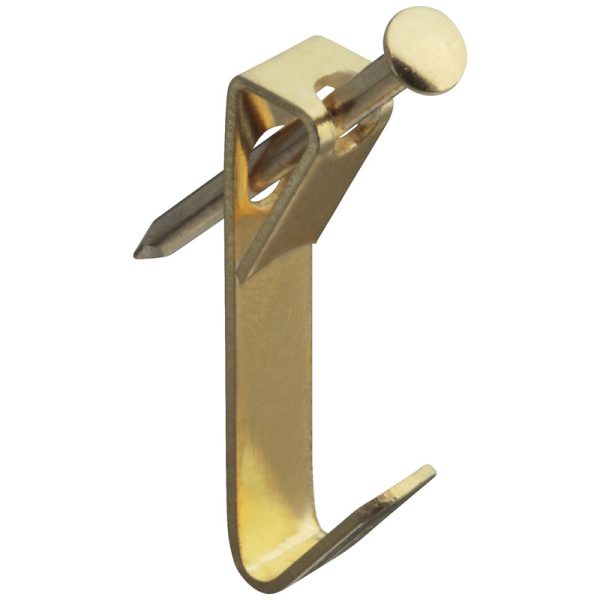 National Hardware Brass-Plated Picture Hanger 50 lb 4 pk