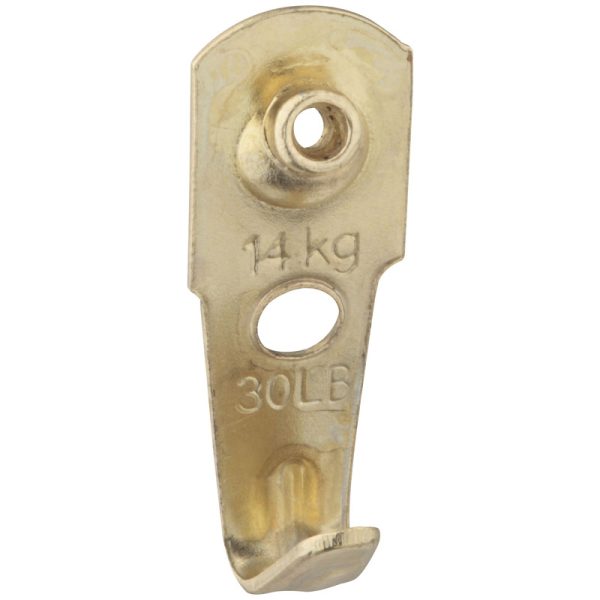 National Hardware Brass-Plated Picture Hanger 30 lb 4 pk