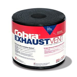 GAF Cobra 0.75 in. H X 10.5 in. W X 240 in. L Black Fiber/Polyester Shingle Over Ridge Vent