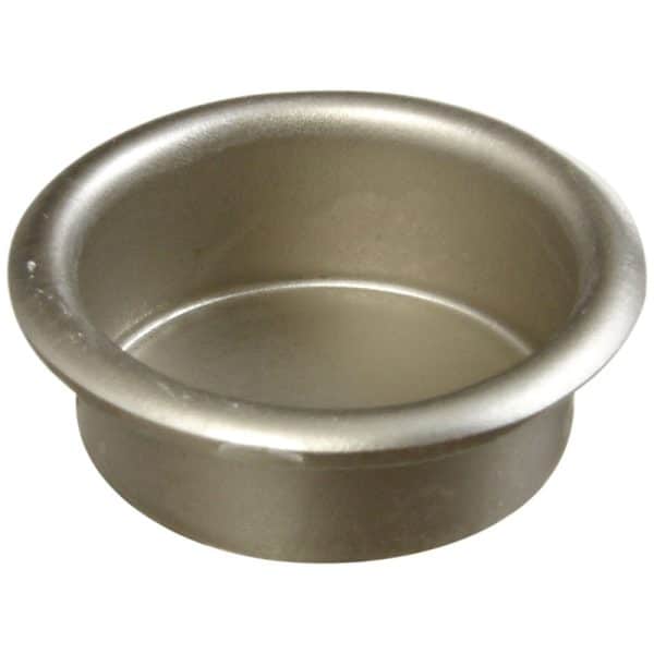 National Hardware 3/4 in. L Satin Nickel Silver Steel Flush Cup Door Pull