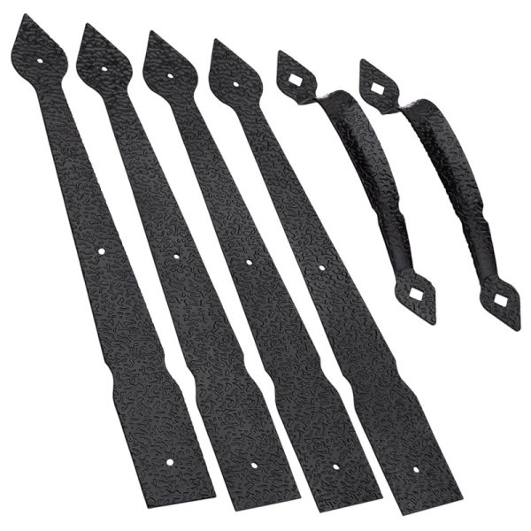 National Hardware 2 in. L Black Steel Gate Hardware Kit 1 pk