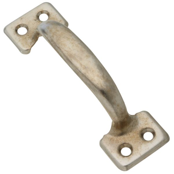 National Hardware Nickel Gray Steel Window Sash Lift 4 in. L 1 pk