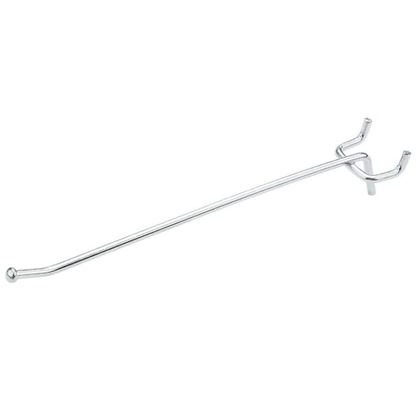 National Hardware Zinc Plated Steel 6 in. Single Hook 3 pk