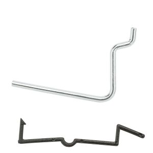 National Hardware Zinc Plated Silver Steel 2-1/2 in. Tool Holder Peg Hooks 6 pc