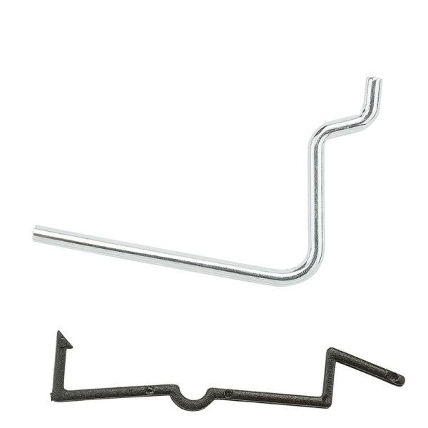 National Hardware Zinc Plated Silver Steel 2-1/2 in. Tool Holder Peg Hooks 6 pc