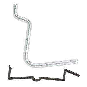 National Hardware Zinc Plated Steel 1-1/2 in. Peg Hook 6 pk