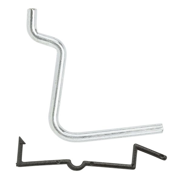 National Hardware Zinc Plated Steel 1-1/2 in. Peg Hook 6 pk