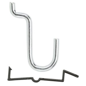 National Hardware Zinc Plated Steel 1/2 in. Single Hook 8 pk