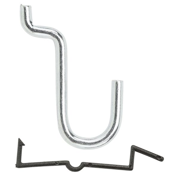 National Hardware Zinc Plated Steel 1/2 in. Single Hook 8 pk