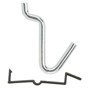 National Hardware Zinc Plated Steel 1/4 in. Single Hook 8 pk