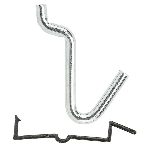 National Hardware Zinc Plated Steel 1/4 in. Single Hook 8 pk