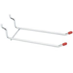 National Hardware Zinc Plated Steel 6 in. Double Hook 2 pk