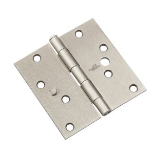 National Hardware 4 in. L Satin Nickel Door Hinge 3 pk