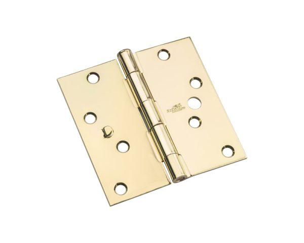 National Hardware 4 in. L Bright Brass Door Hinge 3 pk