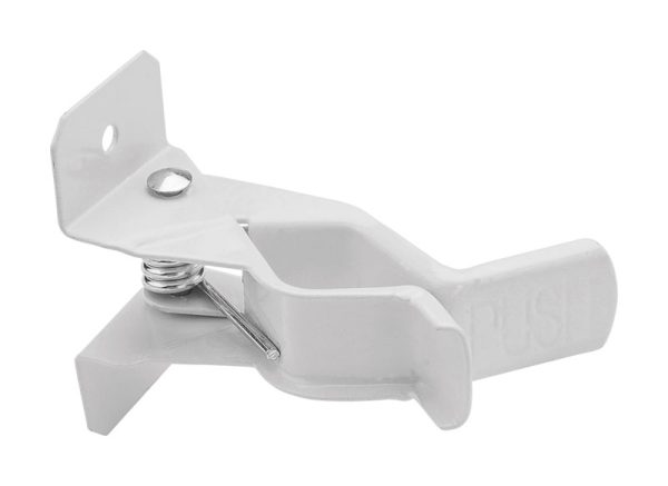 National Hardware White Steel Tool Storage Grip Clamp Organizer 5 lb. cap. 2 pk