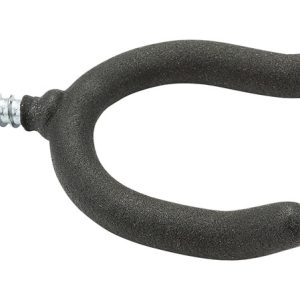 National Hardware 4.88 in. L Vinyl Coated Black Steel Large U-Shaped Double Screw Hook 40 lb. cap. 1