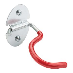 National Hardware 2.5 in. L Vinyl Coated Red Steel Broom/Tool Hook 15 lb. cap. 2 pk