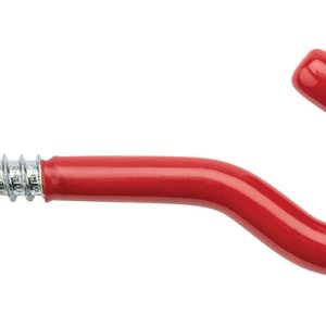 National Hardware 3-5/8 in. L Vinyl Coated Red Steel Screw Hook 50 lb. cap. 2 pk