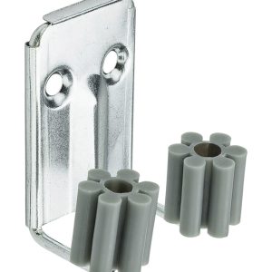 National Hardware 1.38 in. L Zinc-Plated Silver Steel Broom Double Hook 5 lb. cap. 2 pk