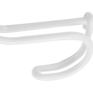 National Hardware 3.87 in. L Vinyl Coated White Steel Coat/Hat Hook 15 lb. cap. 2 pk