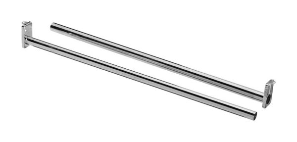 National Hardware 48 in. L Adjustable Polished Chrome Steel Closet Rod
