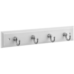 National Hardware 8.-3/4 in. L Stain Nickel Wood Key Tidy 1 pk