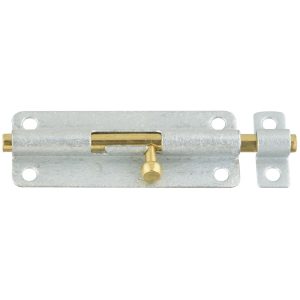 National Hardware 5 in. L Galvanized Steel Barrel Bolt 1 pk