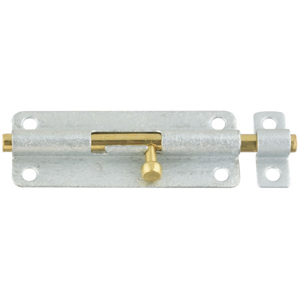 National Hardware 5 in. L Galvanized Steel Barrel Bolt 1 pk