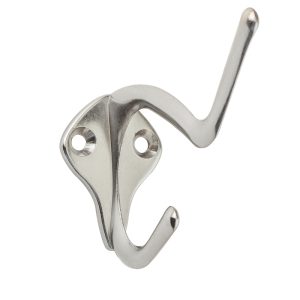 National Hardware Satin Chrome Silver Zinc 3 in. L Coat/Hat Hook 1 pk