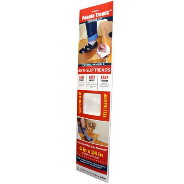 Handi-Treads 6 in. W X 24 in. L Unfinished Clear Vinyl Stair Tread