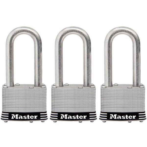 Master Lock 1-3/4 in. W Laminated Steel 4-Pin Cylinder Padlock Keyed Alike