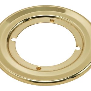 Kwikset Polished Brass Gold Steel Door Knob Rosettes 1 pk