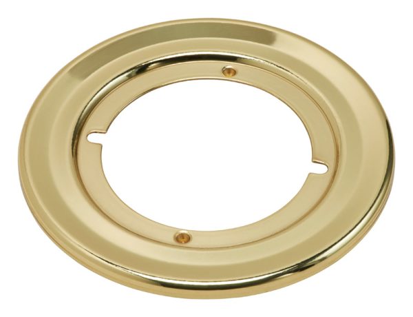 Kwikset Polished Brass Gold Steel Door Knob Rosettes 1 pk
