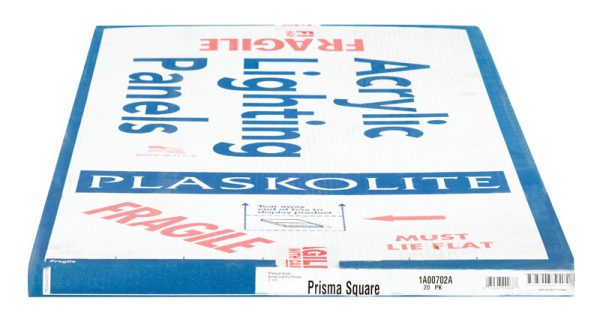Plaskolite Optix Prisma Square 47.75 in. L X 23.75 in. W 0.095 in. Square Edge Lighting Panel 20 pk