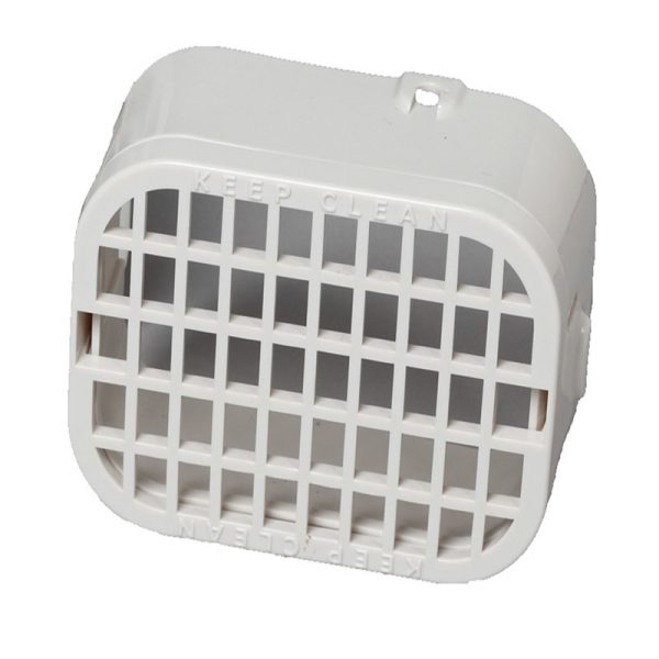 Amerimax 3.5 in. H X 4.5 in. W X 1.5 in. L White Plastic K Rodent Guard
