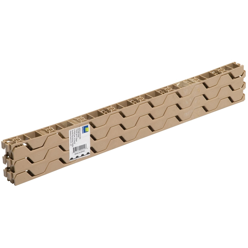 Suntuf 1-1/4 in. W X 24 in. L Plastic Horizontal Closure Strips Beige ...