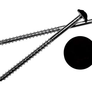 Stallion No. 6 X 2-1/4 in. L Square Black Screws 1 lb