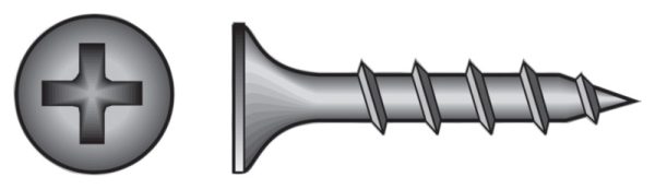 Stallion No. 8 X 2-1/2 in. L Phillips Drywall Screws 5 lb 595 pk